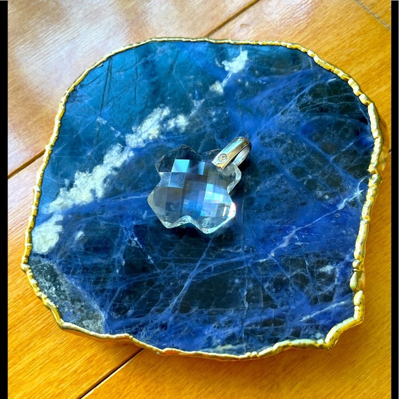 Swarovski Jewelry - Stamped Swarovski Crystal Cross Pendant